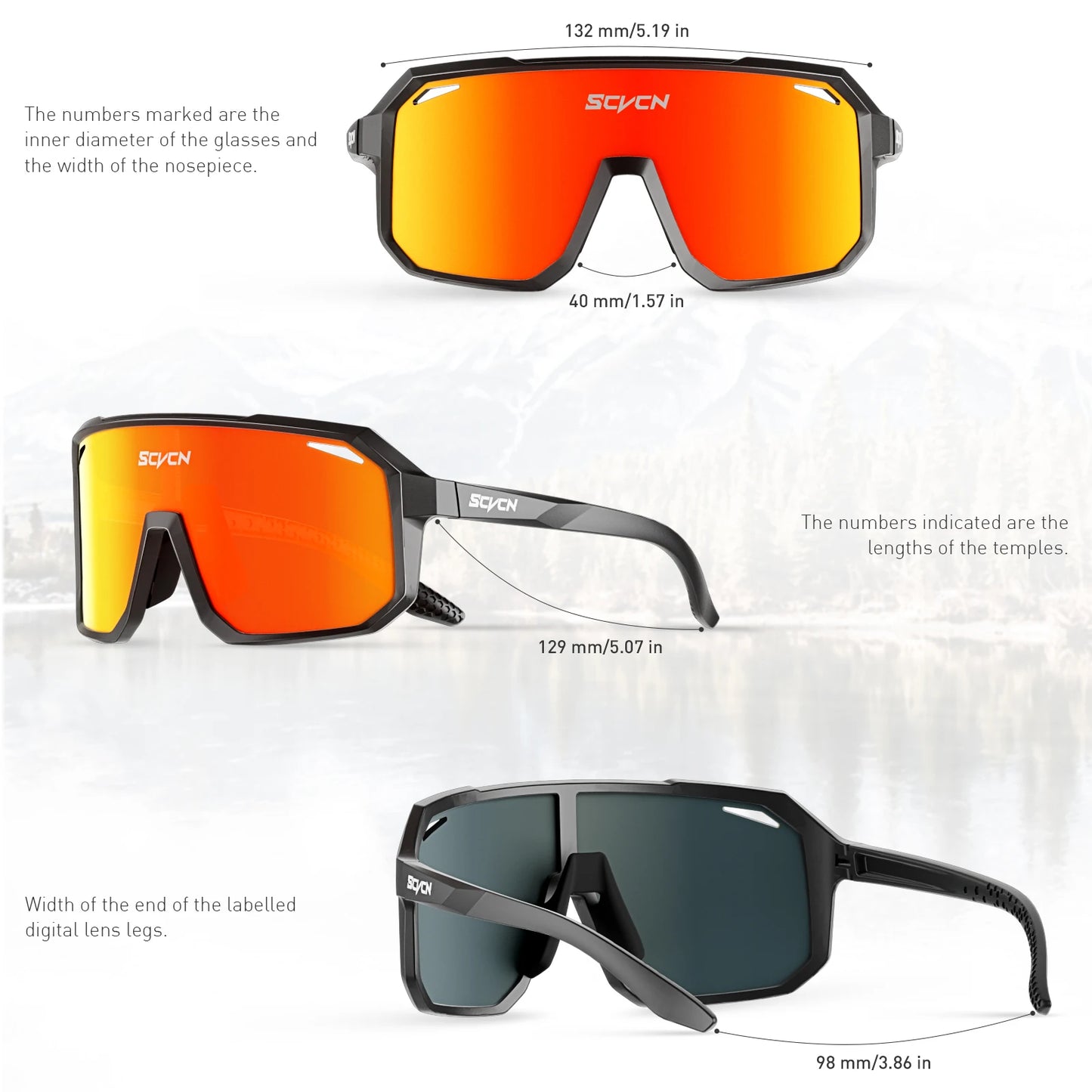 Gafas deportivas protección UV400