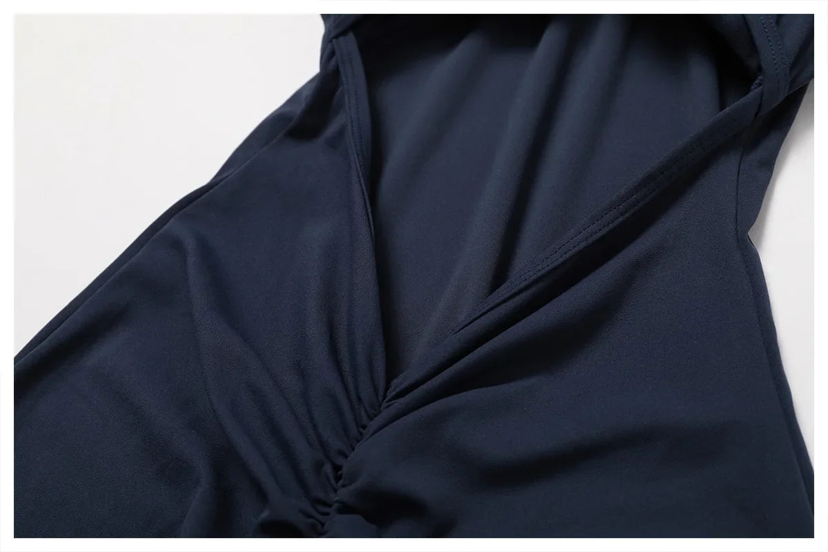 Conjunto fitness con pantalones acampanados elásticos de cintura alta sin costuras