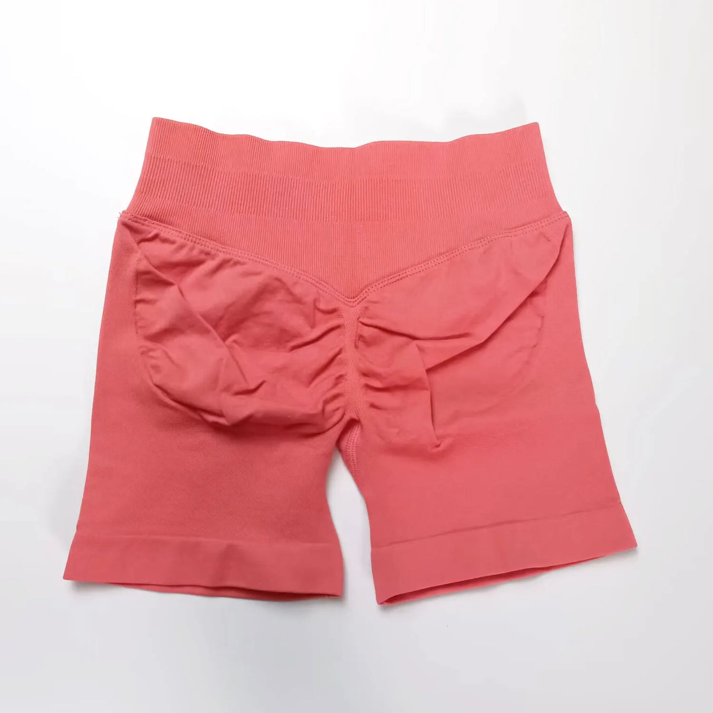 Shorts deportivos NCLAGEN de tiro bajo sin costuras, para gimnasio, correr, levanta glúteos