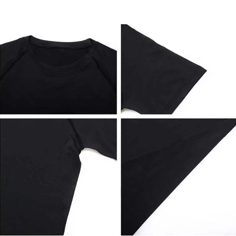 Camiseta manga corta de compresión para hombre