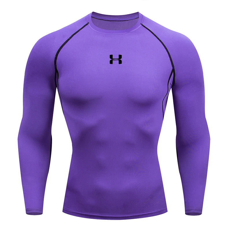 Camiseta de compresión deportiva hombre