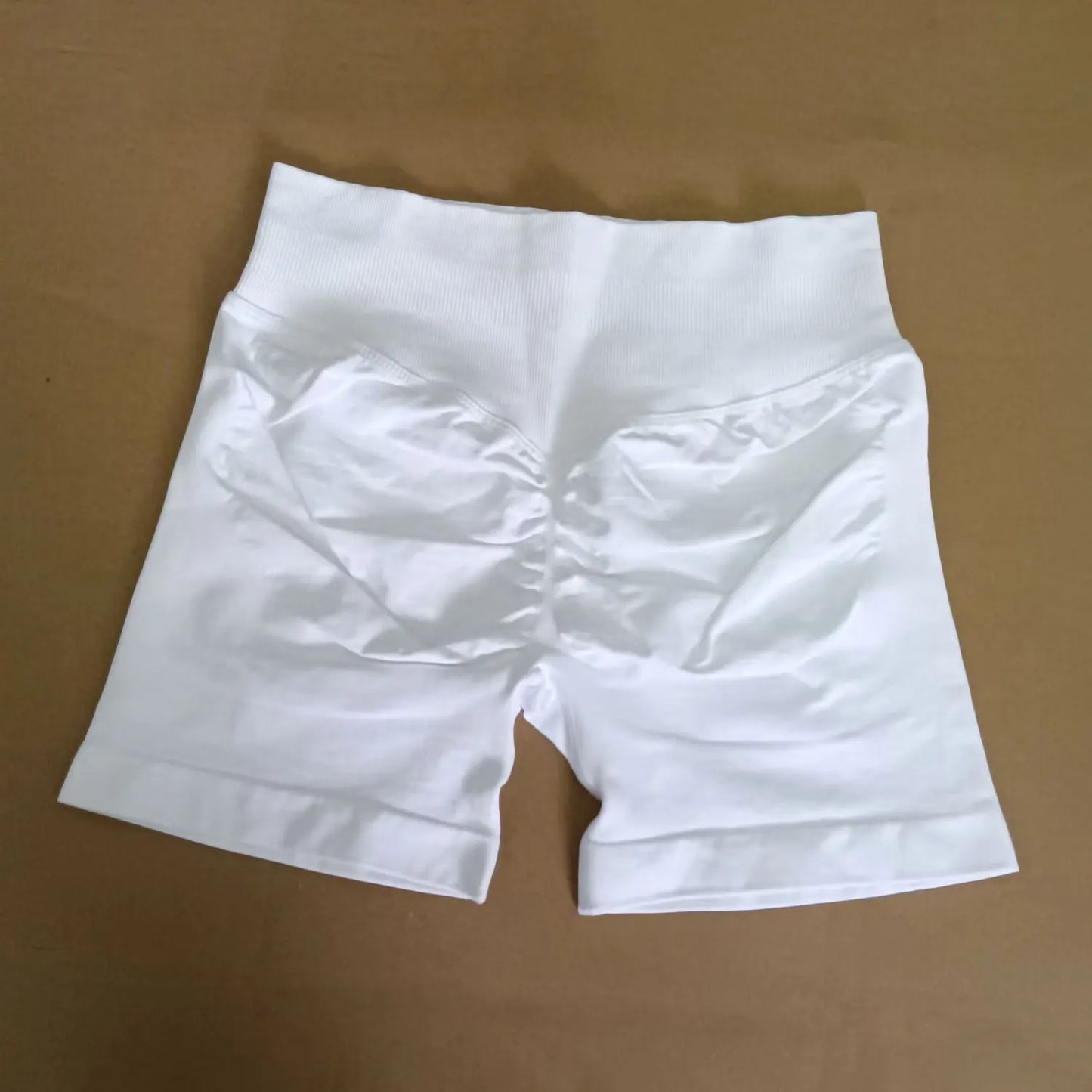 Shorts deportivos NCLAGEN de tiro bajo sin costuras, para gimnasio, correr, levanta glúteos