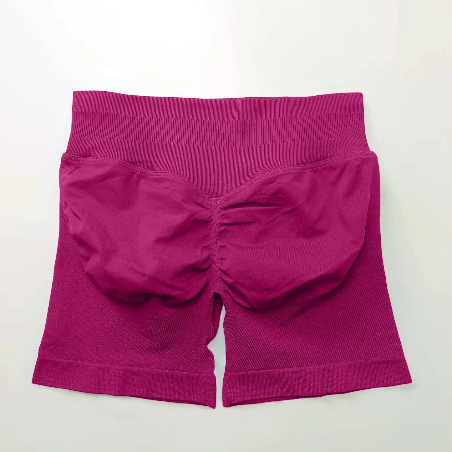 Shorts deportivos NCLAGEN de tiro bajo sin costuras, para gimnasio, correr, levanta glúteos