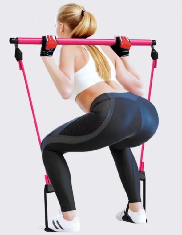 1 Barra multifuncional para fitness, yoga y pilates, ejercicios de elasticidad para el hogar