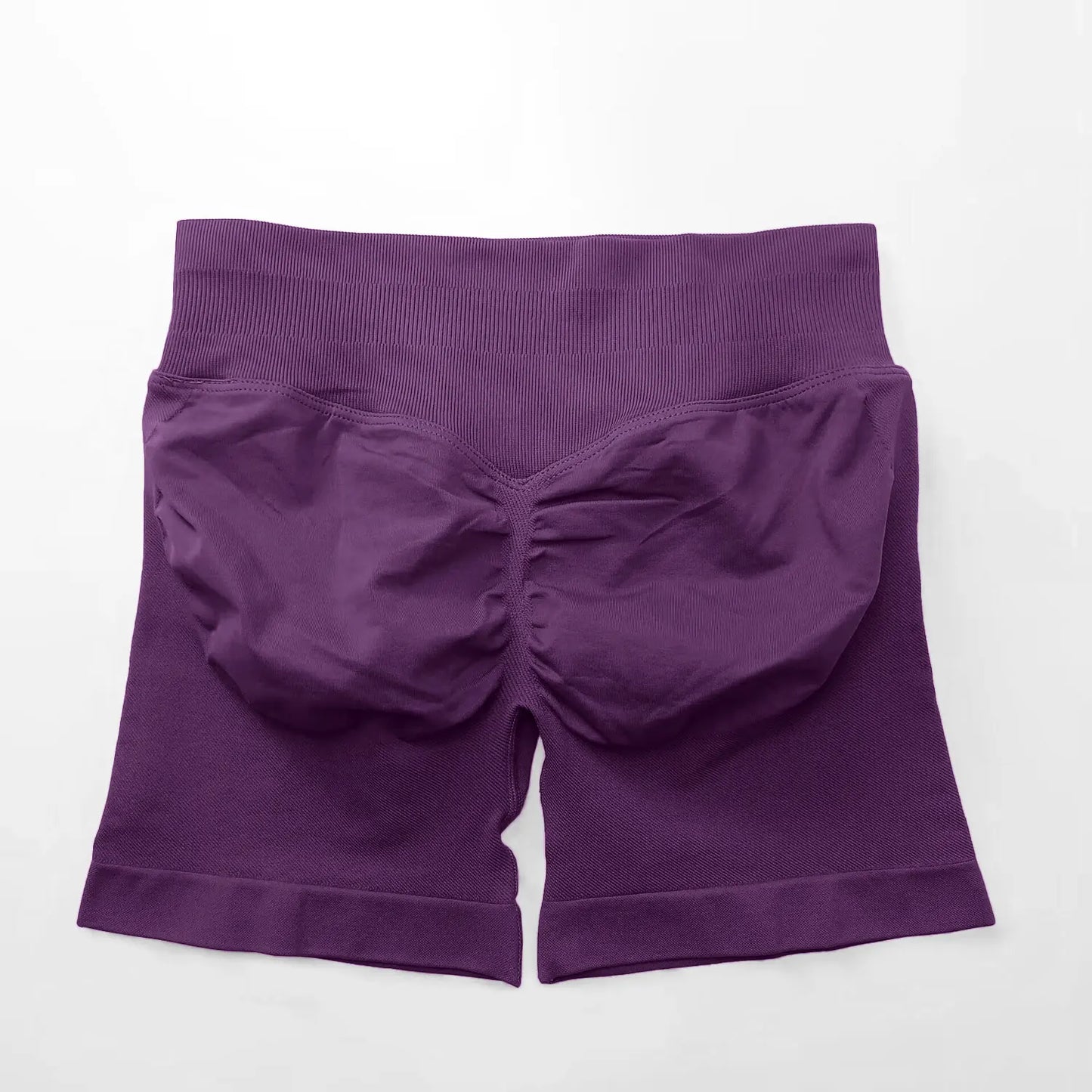 Shorts deportivos NCLAGEN de tiro bajo sin costuras, para gimnasio, correr, levanta glúteos