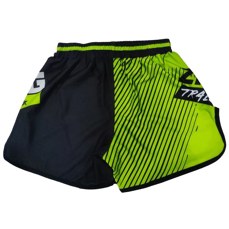 Shorts de boxeo tailandés con estampado MMA, Muay Thai, sanda kickboxing