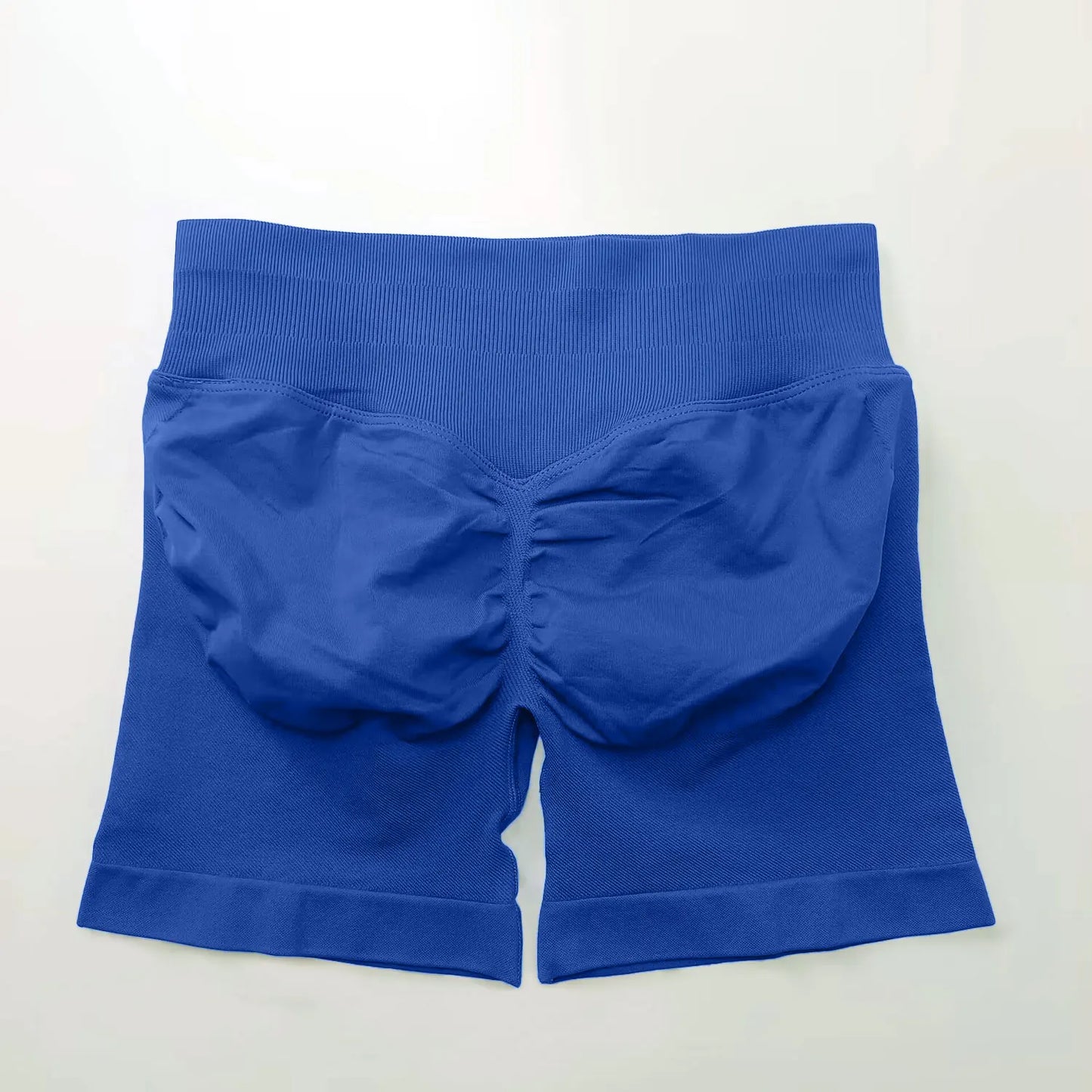 Shorts deportivos NCLAGEN de tiro bajo sin costuras, para gimnasio, correr, levanta glúteos