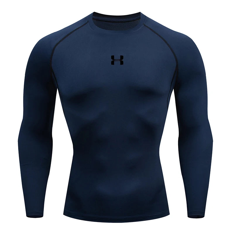 Camiseta de compresión deportiva hombre