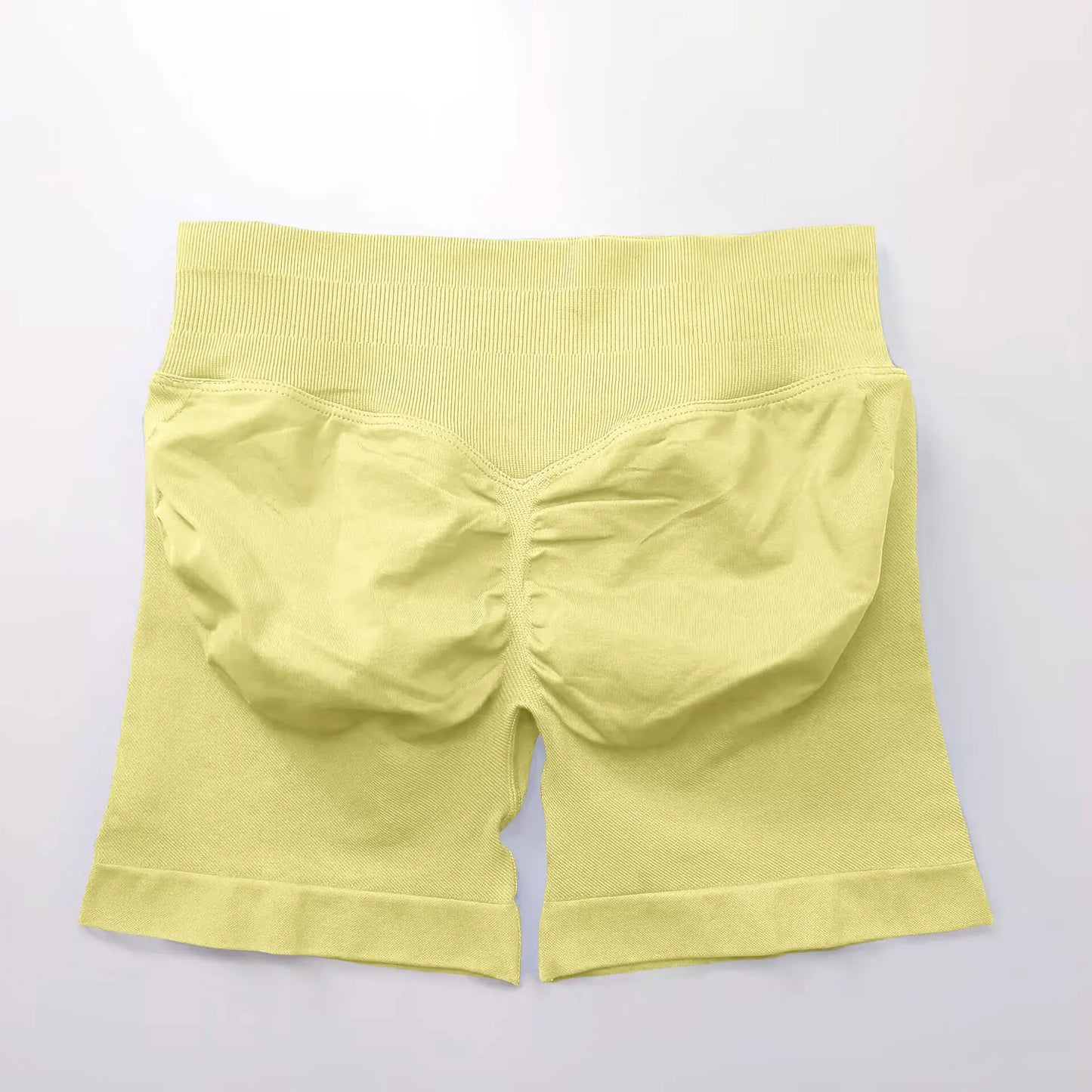 Shorts deportivos NCLAGEN de tiro bajo sin costuras, para gimnasio, correr, levanta glúteos