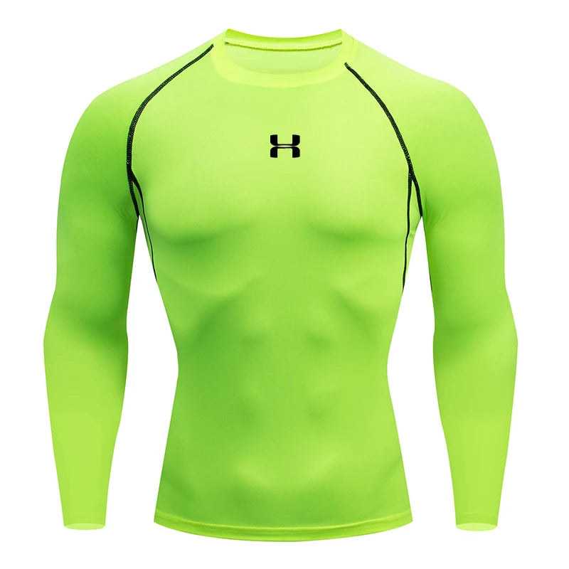Camiseta de compresión deportiva hombre