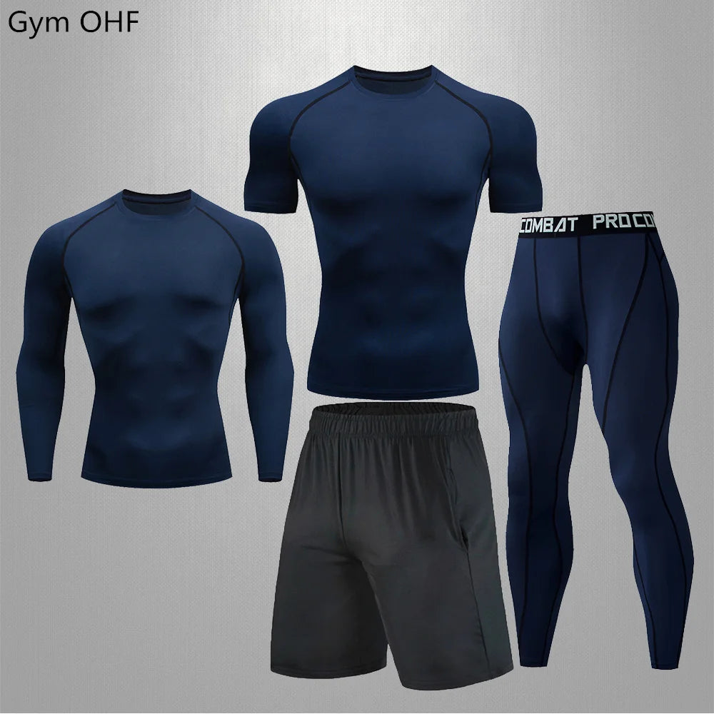 Traje deportivo, conjunto de ropa deportiva de compresión para gimnasio y fitness