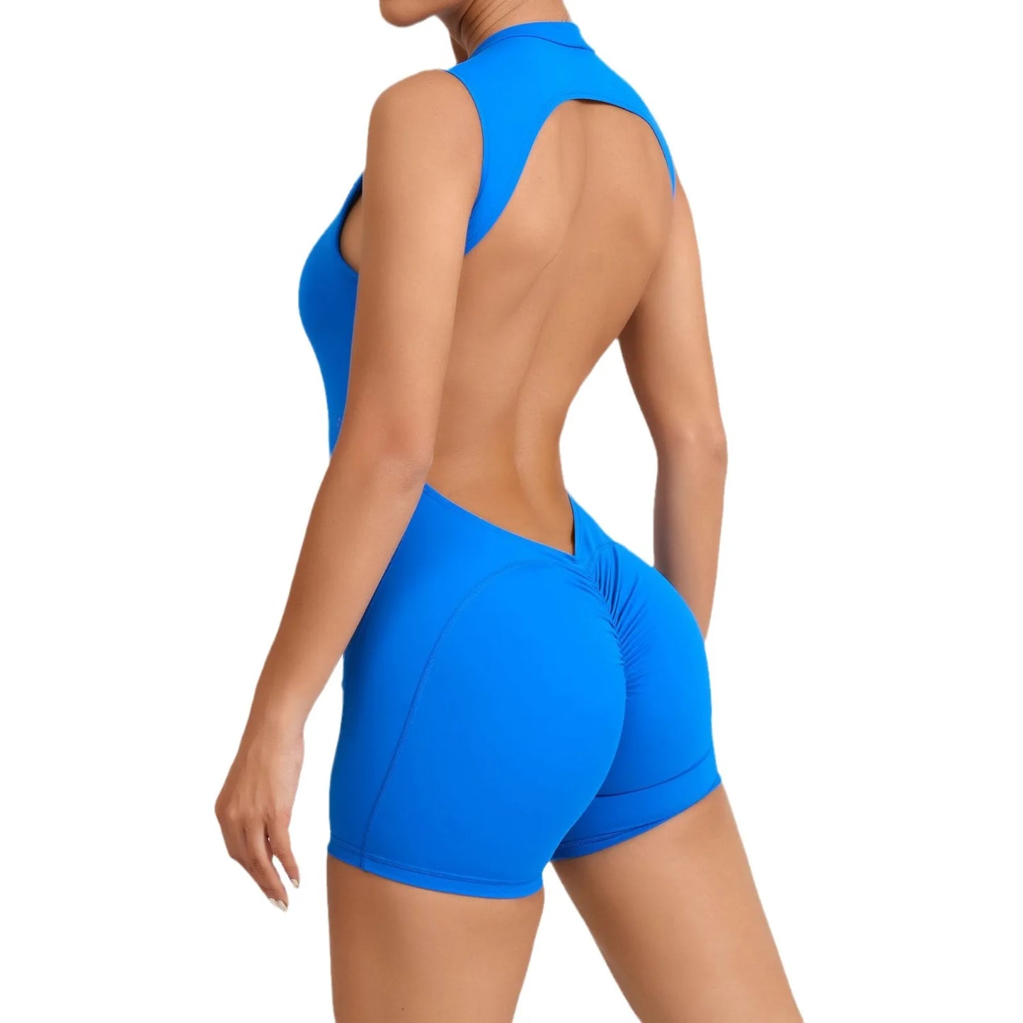 Mono deportivo sexy con escote de espalda en V