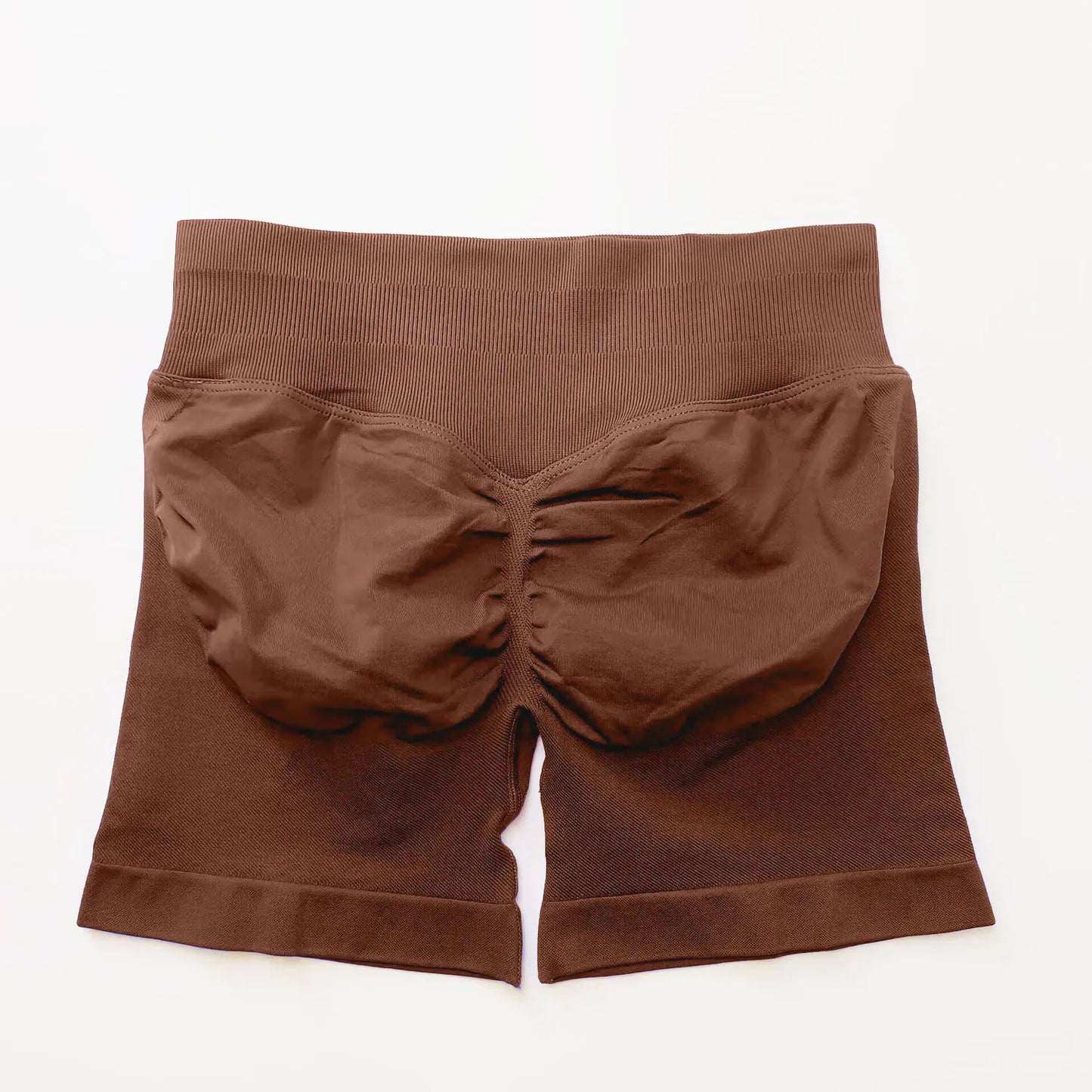 Shorts deportivos NCLAGEN de tiro bajo sin costuras, para gimnasio, correr, levanta glúteos