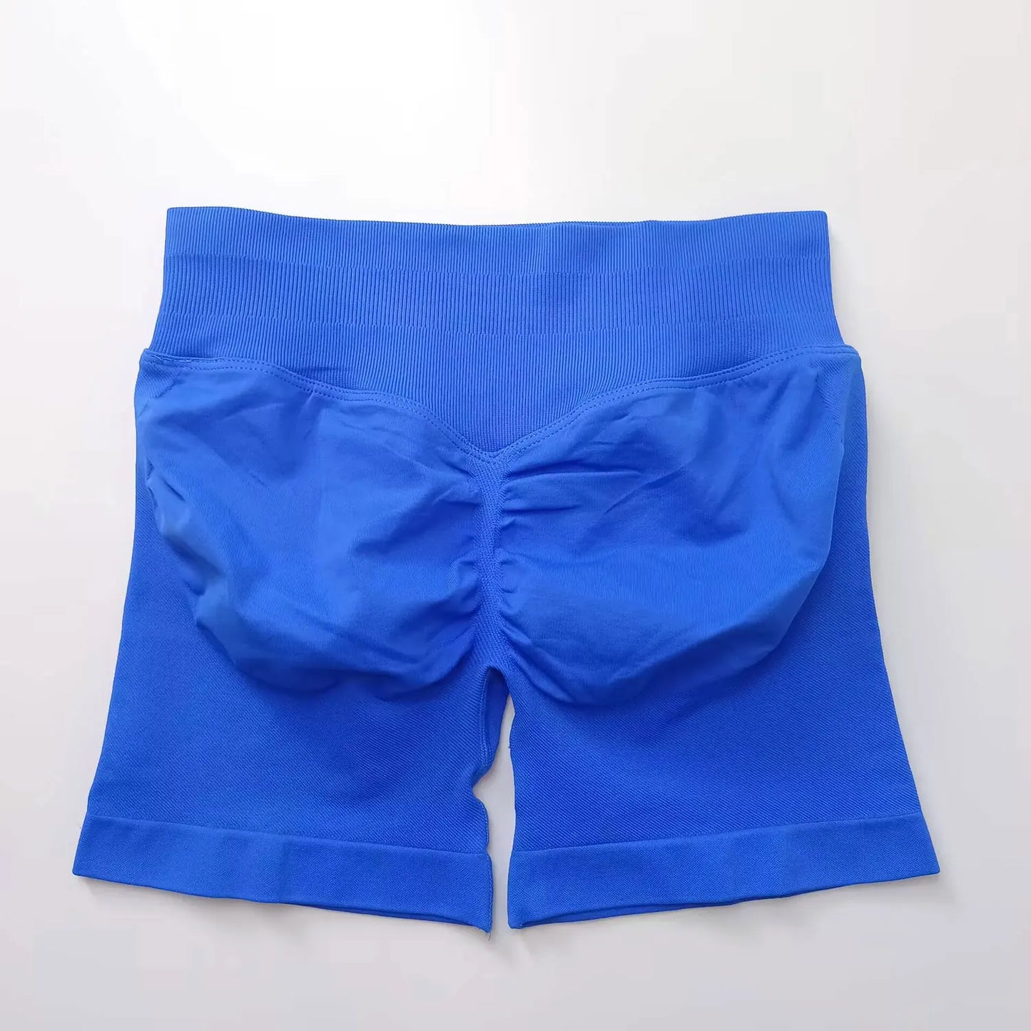 Shorts deportivos NCLAGEN de tiro bajo sin costuras, para gimnasio, correr, levanta glúteos