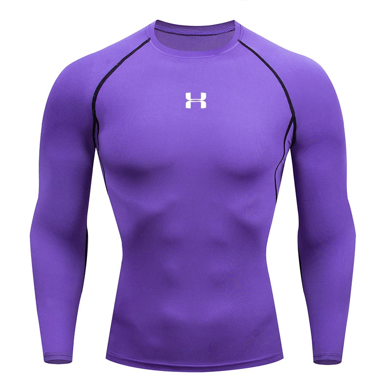 Camiseta de compresión deportiva hombre