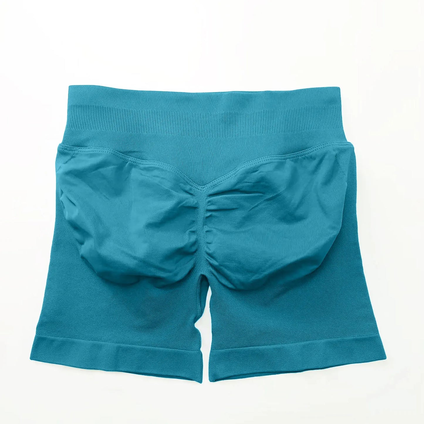 Shorts deportivos NCLAGEN de tiro bajo sin costuras, para gimnasio, correr, levanta glúteos