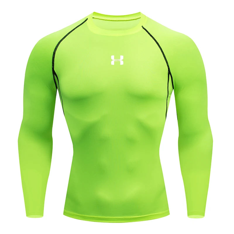 Camiseta de compresión deportiva hombre