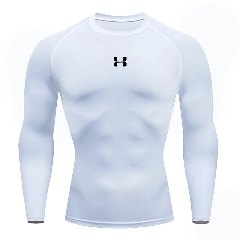 Camiseta de compresión deportiva hombre
