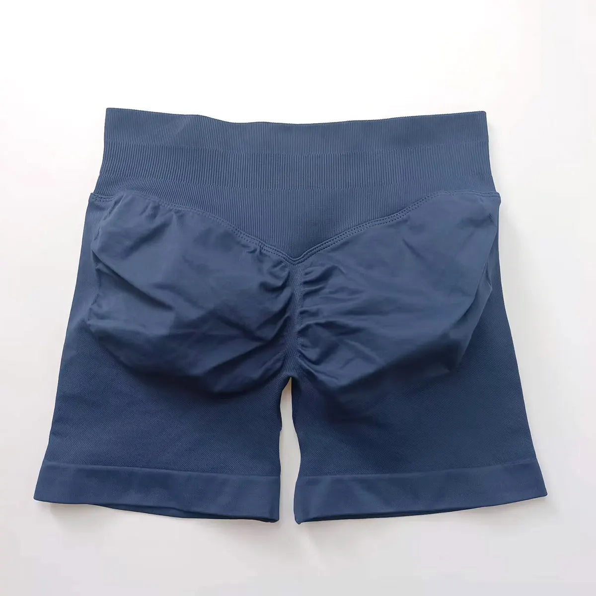 Shorts deportivos NCLAGEN de tiro bajo sin costuras, para gimnasio, correr, levanta glúteos