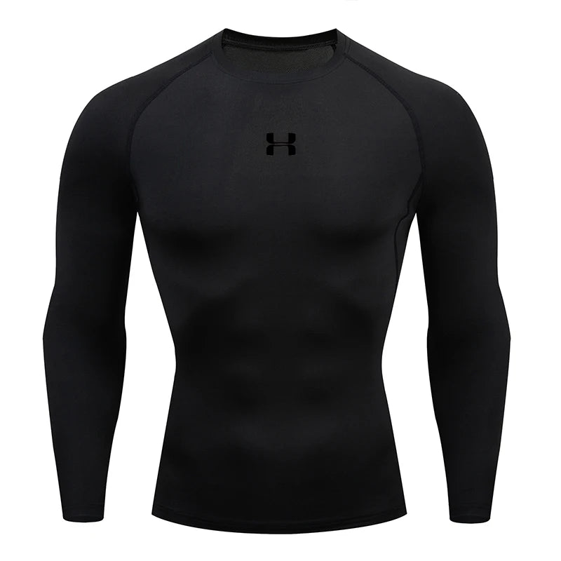 Camiseta de compresión deportiva hombre