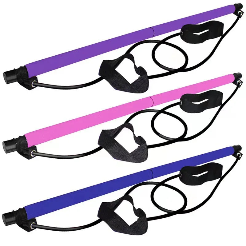 1 Barra multifuncional para fitness, yoga y pilates, ejercicios de elasticidad para el hogar