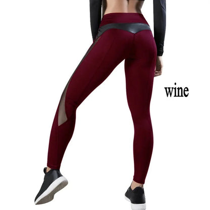 Pantalones de yoga deportivos sexys, leggings de cintura alta sin costuras