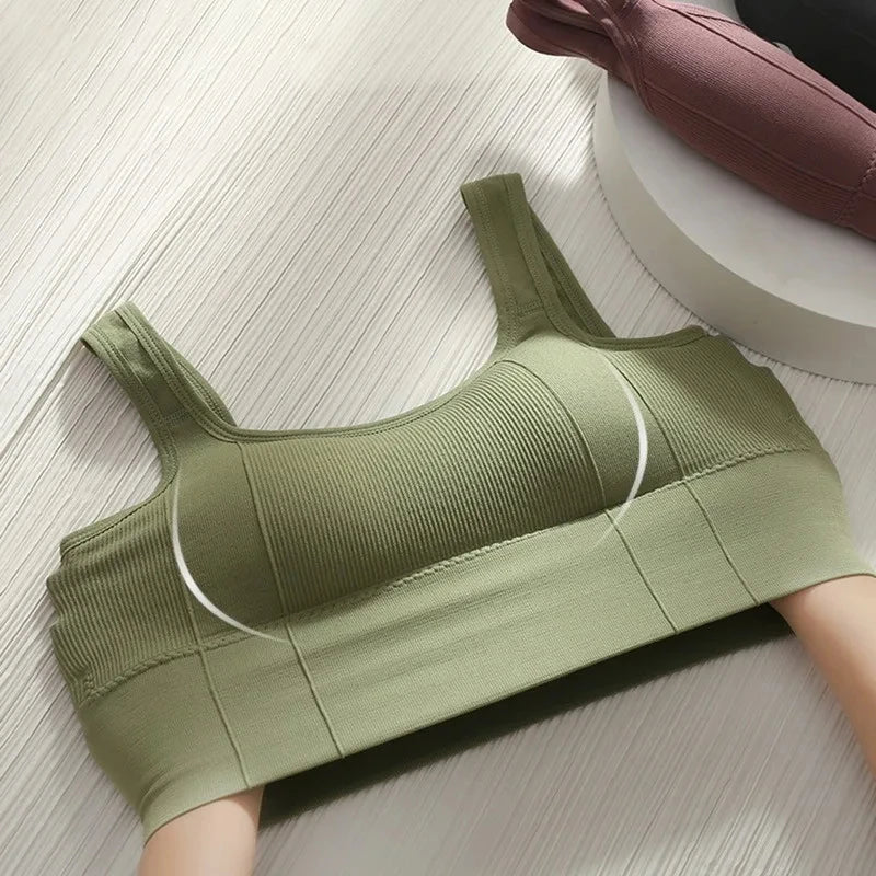 Sujetador deportivo, top corto transpirable con efecto push up y elástico ajustado