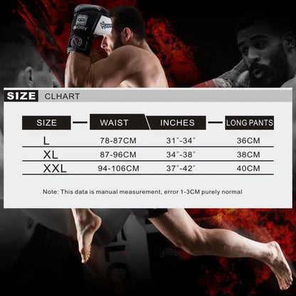 Shorts MMA Black Sanda transpirables para entrenamiento físico, Boxeo, Muay Thai