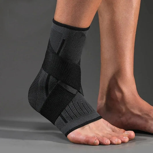 Tobillera de compresión ajustable para hombre y mujer, protección deportiva
