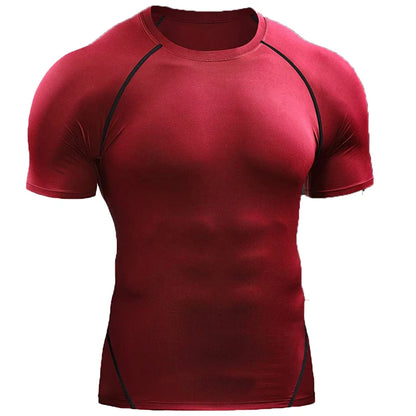 Camiseta de compresión, elástica de secado rápido 2025
