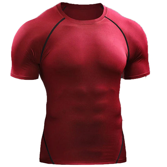 Camiseta de compresión, elástica de secado rápido 2025