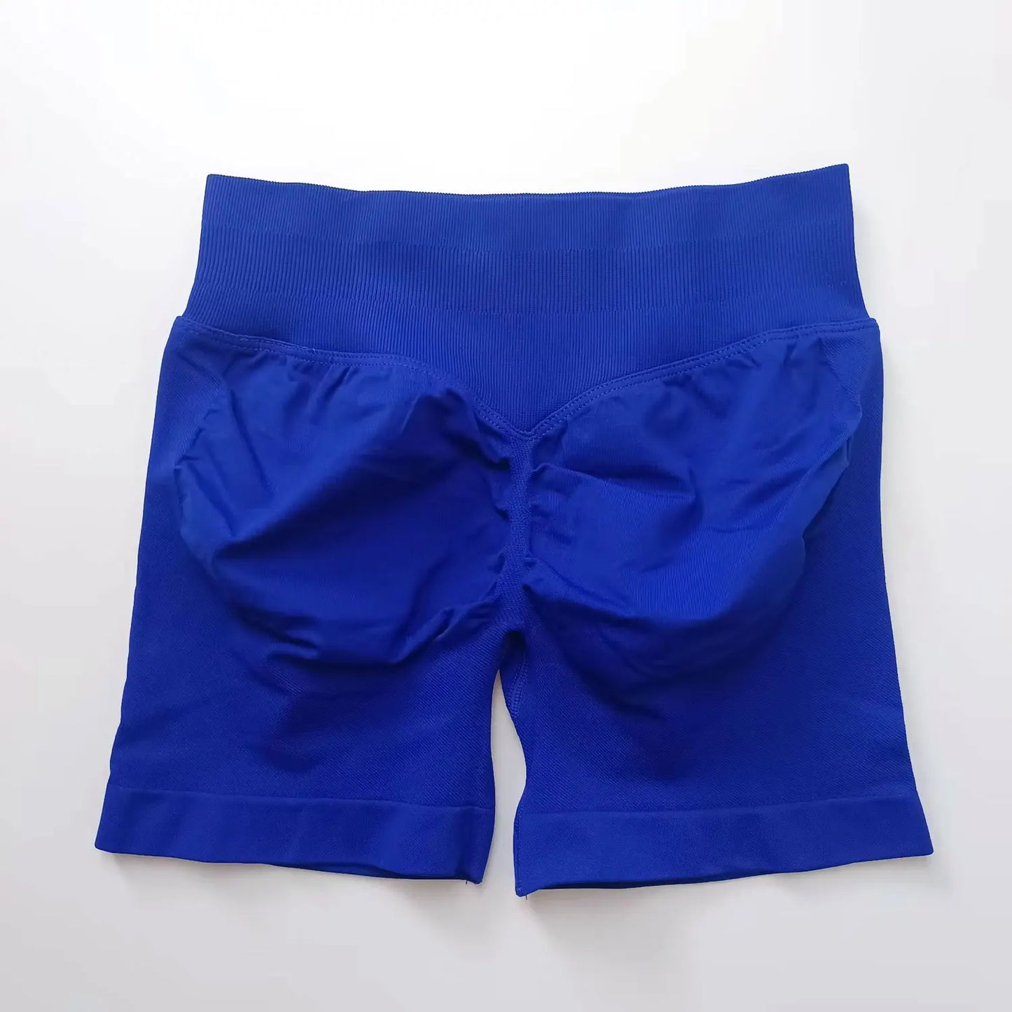 Shorts deportivos NCLAGEN de tiro bajo sin costuras, para gimnasio, correr, levanta glúteos