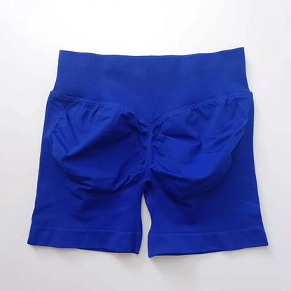 Shorts deportivos NCLAGEN de tiro bajo sin costuras, para gimnasio, correr, levanta glúteos