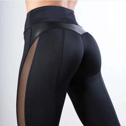Pantalones de yoga deportivos sexys, leggings de cintura alta sin costuras