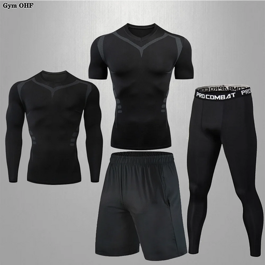Traje deportivo, conjunto de ropa deportiva de compresión para gimnasio y fitness