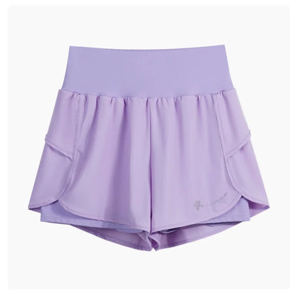 Shorts para correr de cintura alta, ligeros y con doble bolsillo
