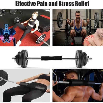 Almohadillas gruesas y antideslizantes para barra, gimnasio, fitness, levantamiento de pesas, sentadillas