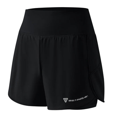 Shorts para correr de cintura alta, ligeros y con doble bolsillo