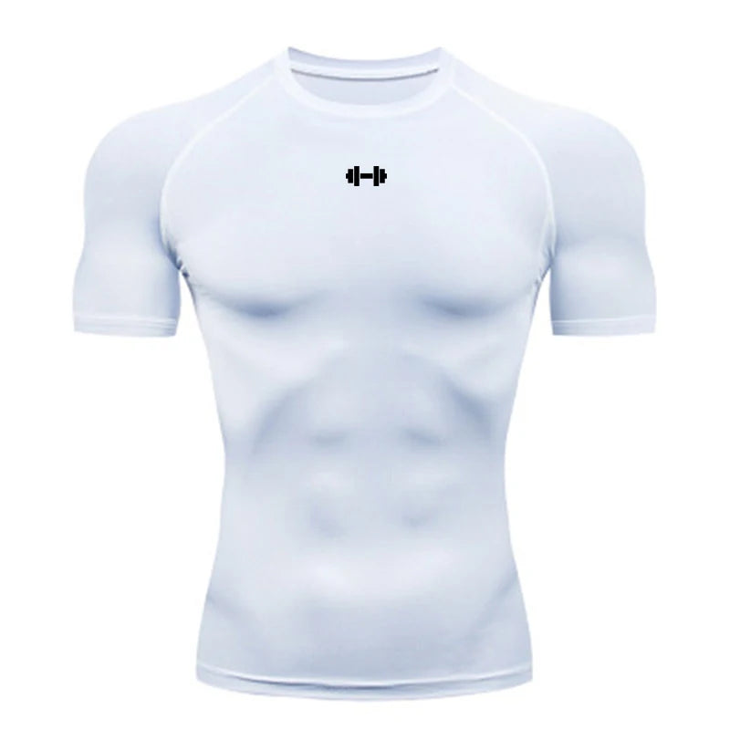 Camiseta manga corta de compresión para hombre