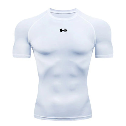 Camiseta manga corta de compresión para hombre