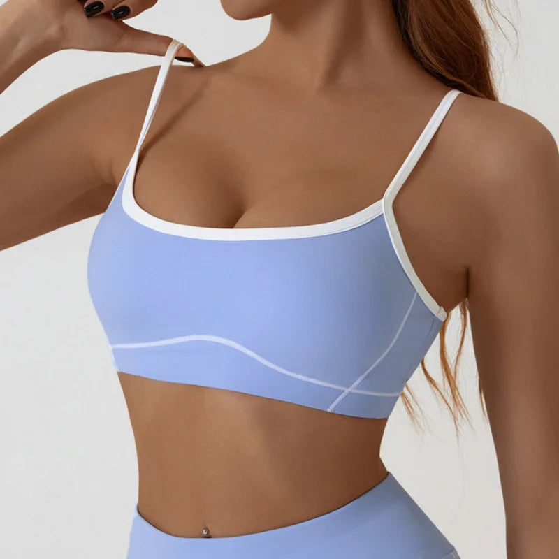 Top deportivo HGC de alto soporte con realce de impacto, sexy para fitness, pilates, yoga