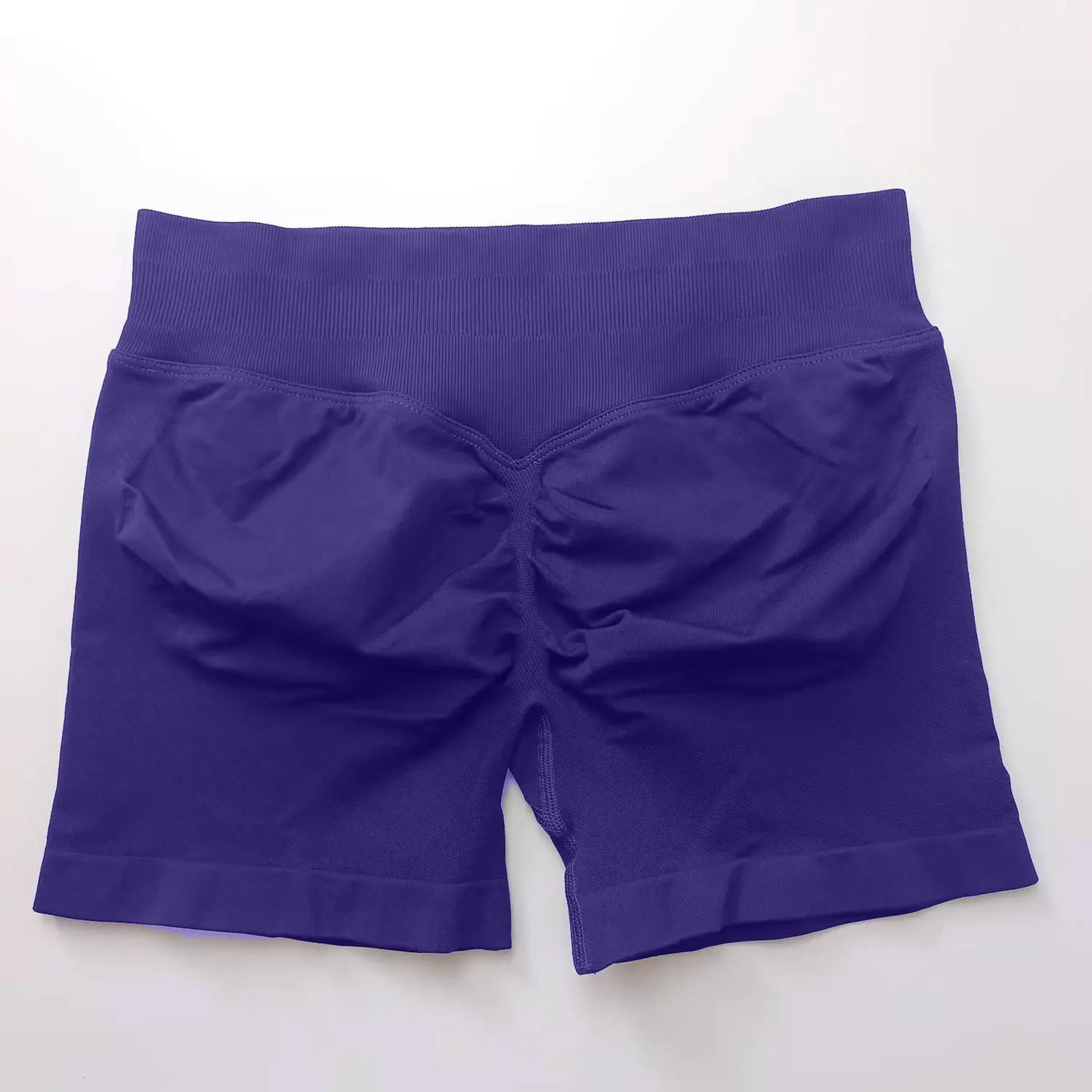 Shorts deportivos NCLAGEN de tiro bajo sin costuras, para gimnasio, correr, levanta glúteos