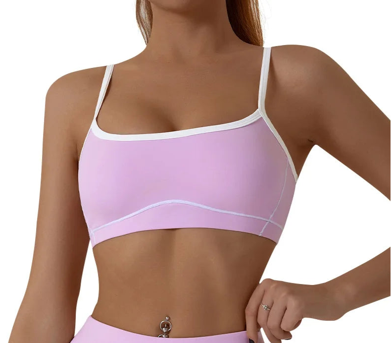 Top deportivo HGC de alto soporte con realce de impacto, sexy para fitness, pilates, yoga