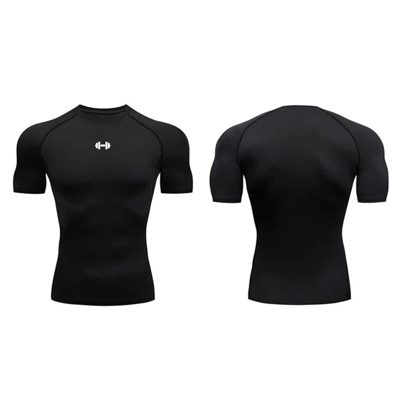 Camiseta manga corta de compresión para hombre
