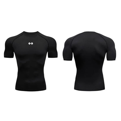 Camiseta manga corta de compresión para hombre