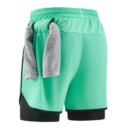 Shorts deportivos 2 en 1 para hombre