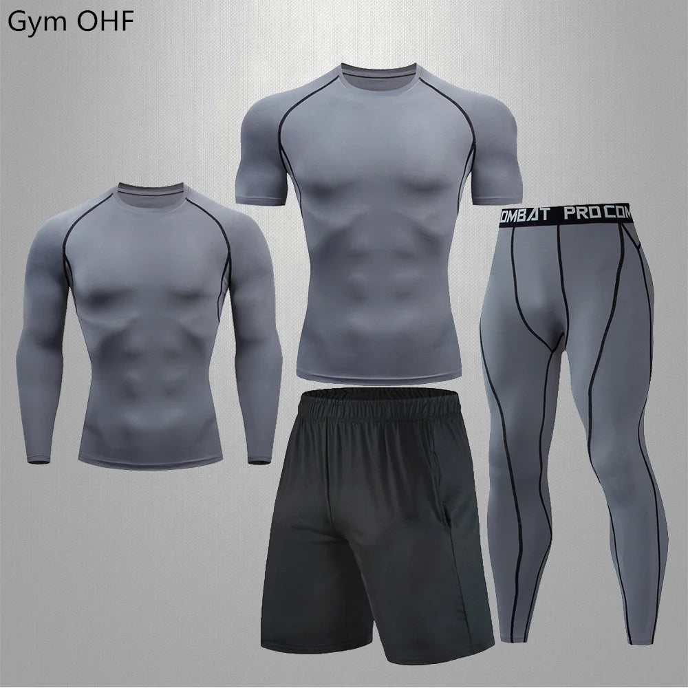 Traje deportivo, conjunto de ropa deportiva de compresión para gimnasio y fitness