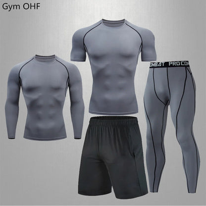 Traje deportivo, conjunto de ropa deportiva de compresión para gimnasio y fitness