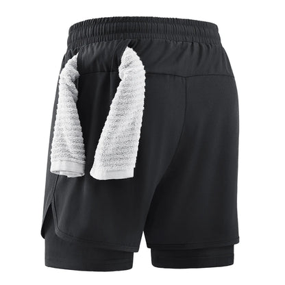 Shorts deportivos 2 en 1 para hombre