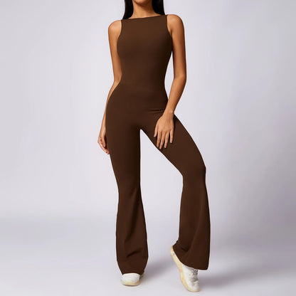 Nuevo conjunto de entrenamiento sin mangas con espalda descubierta